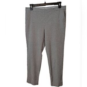 J.Jill   Black and White Skinny Back Ankle CutOut sz 14